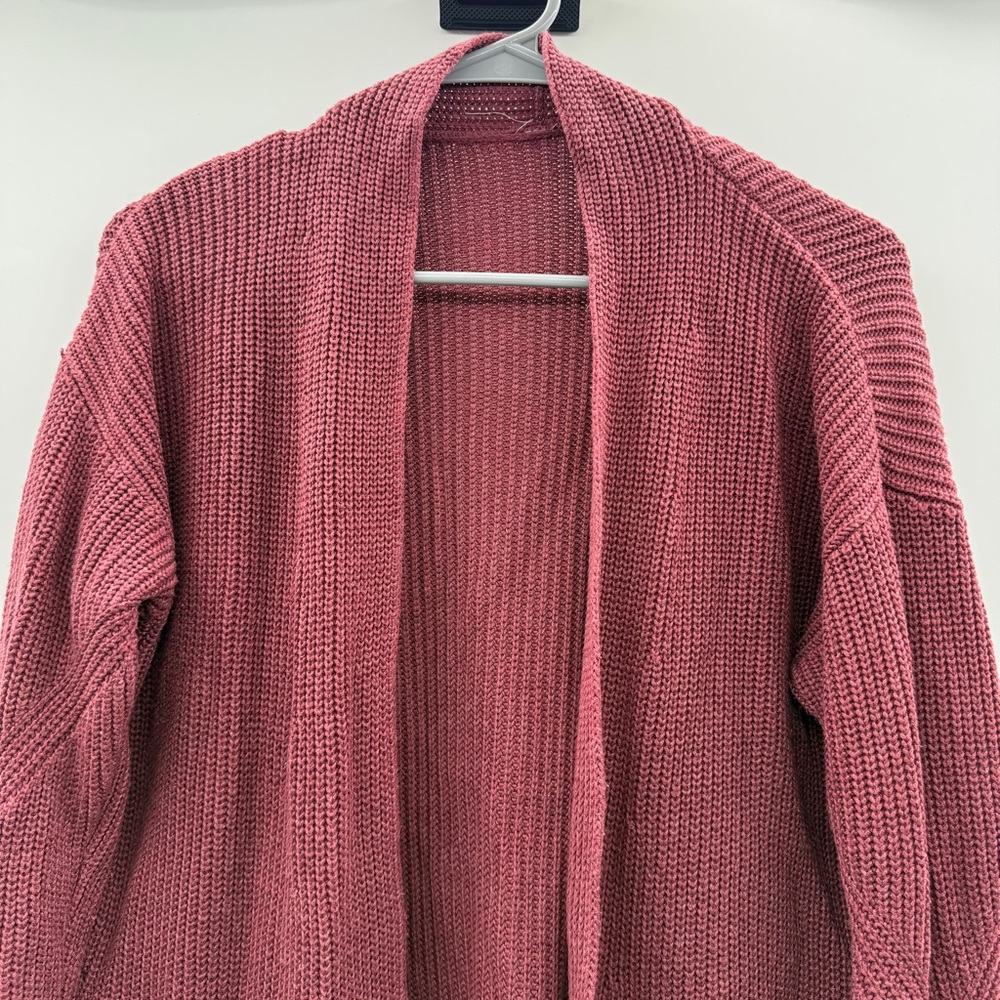 Lululemon Cashlu Sweater Wrap Cardigan in Heathered‎ Mulled Wine Sz S - Picture 4 of 14